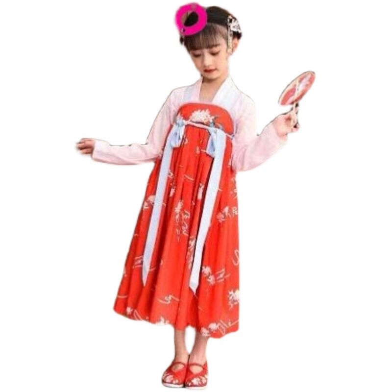 Hán Phục Trẻ Em Phong Cách Trung Quốc Váy Cổ Trang 6 Bé Gái Lớn Nhỡ 10 Tuổi Bé Gái 7 Váy Liền 8 Biểu Diễn 9 Trang Phục Quốc Gia 12 Bé Gái