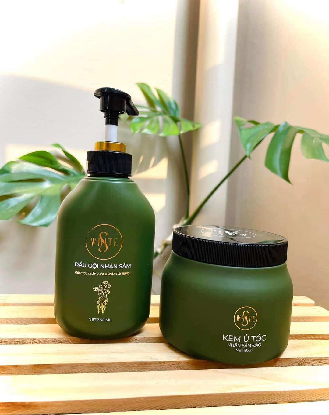 Combo Dầu gội và Ủ tóc nhân sâm đào mẫu mới