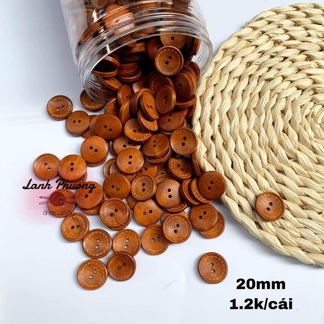 Nút Gỗ Các Loại ( Set 10 cái)