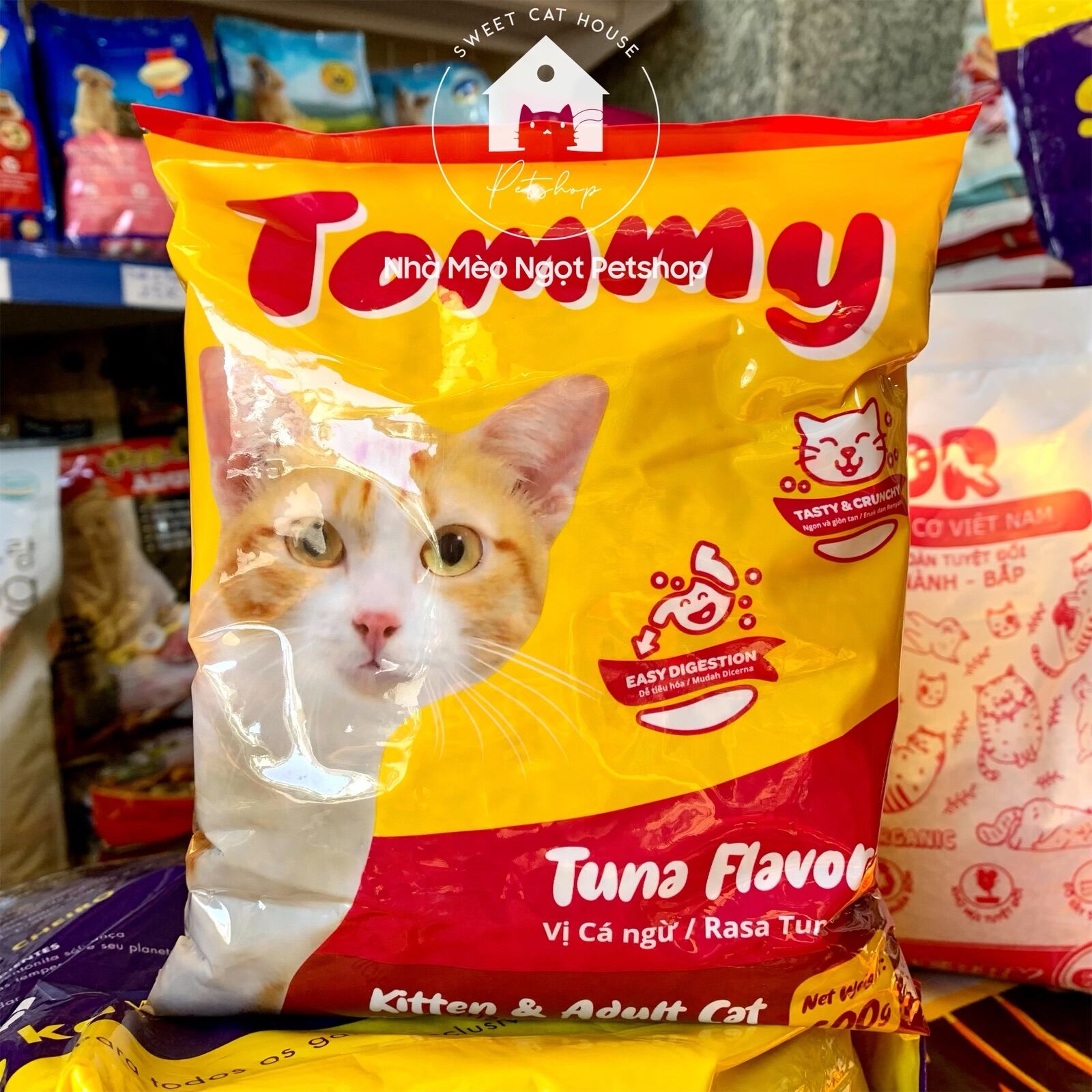 Hạt Tommy gói 500g dành cho mèo mọi lứa tuổi- Thương hiệu Philippines thumbnail