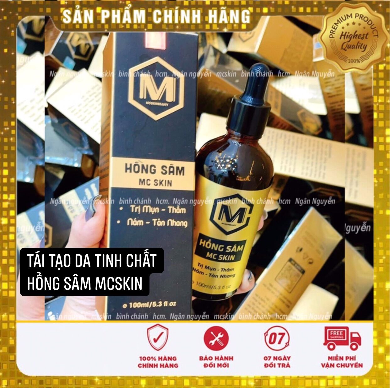 [MPVC + quà]🌸 TINH CHẤT HỒNG SÂM MCSKIN TÁI TẠO DA🌸