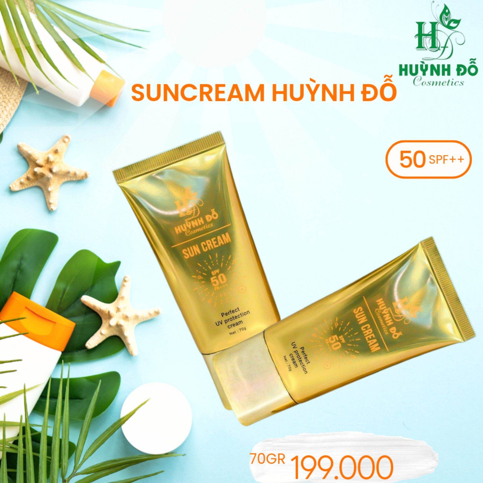 Kem chống nắng dưỡng trắng da, Huỳnh Đỗ, sun cream