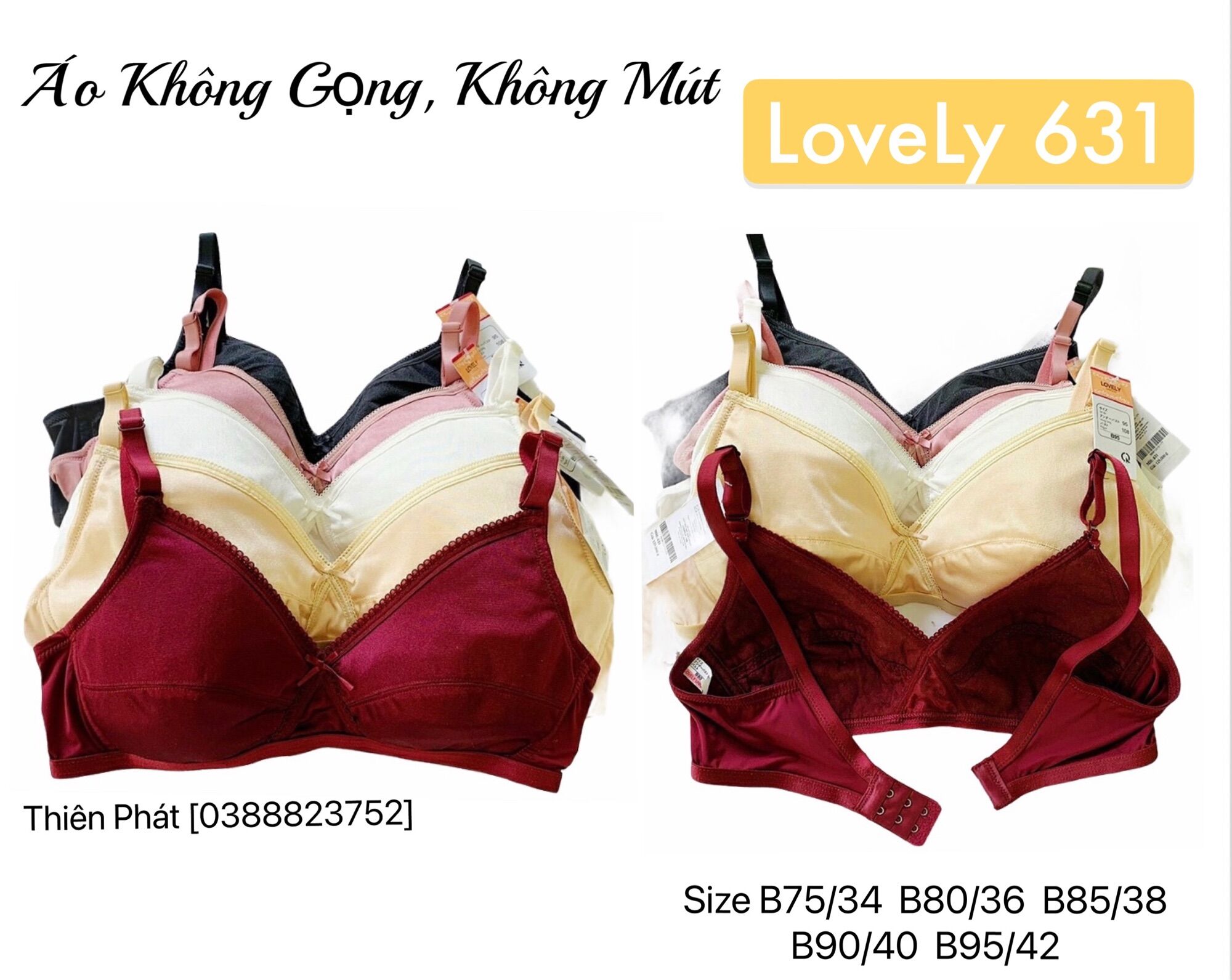 🔮 áo lovely không gọng không mút -