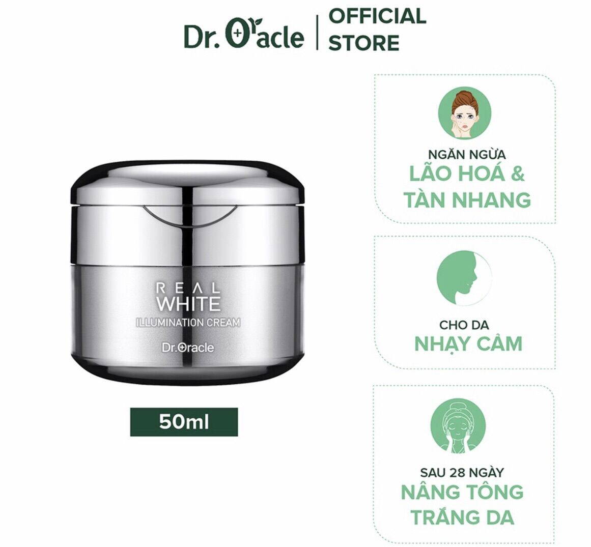Kem trắng da cao cấp REAL WHITE Dr.Oracle 50ml Hàn Quốc