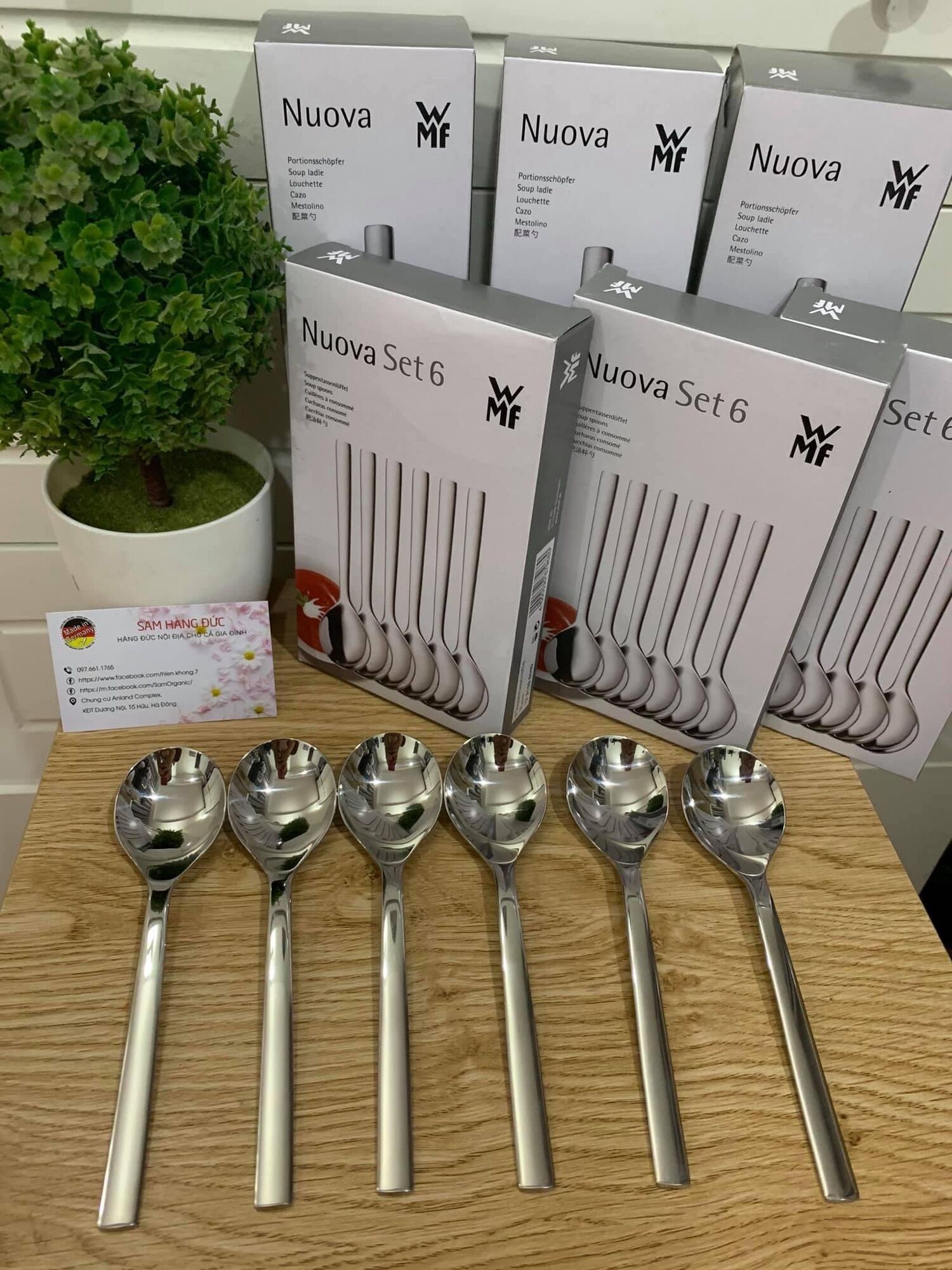 🇩🇪SET 6 THÌA WMF NOUVA CAO CẤP Germany - nội địa Đức