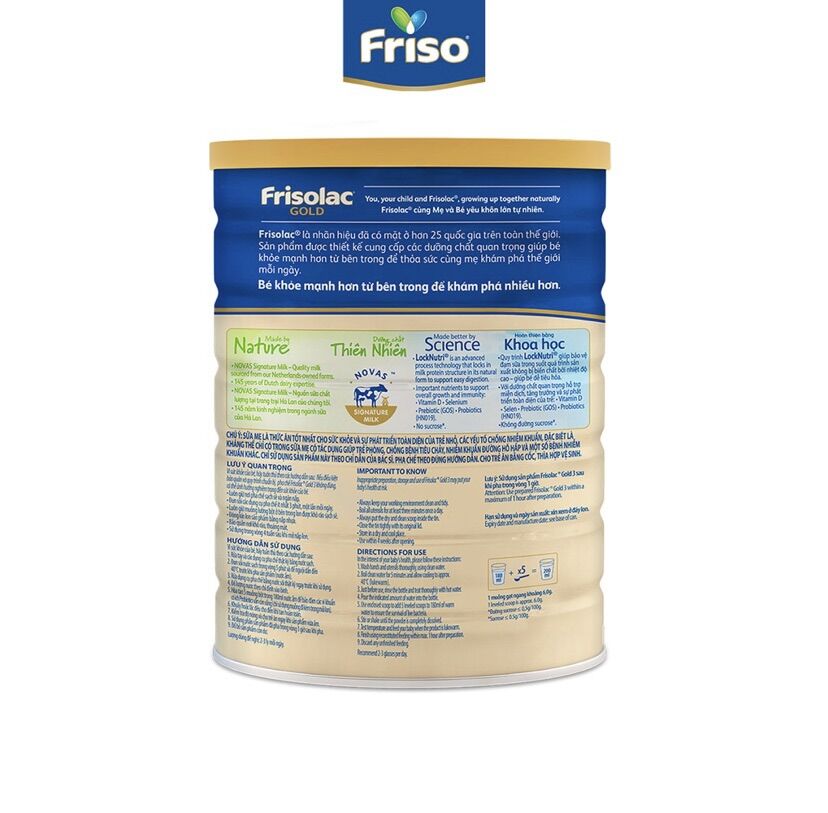 Sữa Bột Frisolac Gold 3 1400g