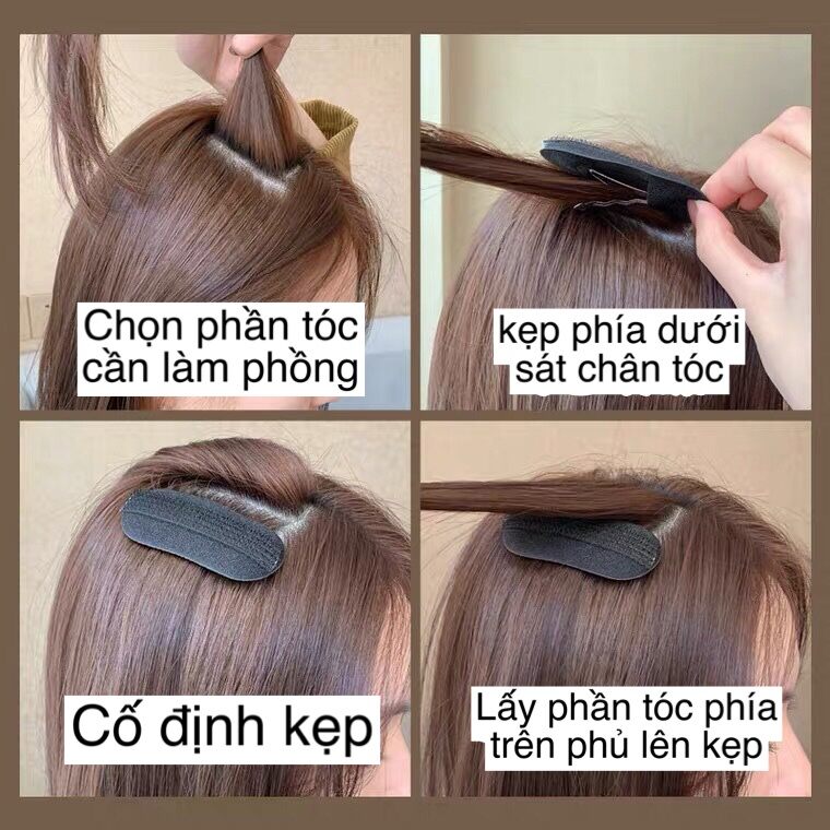 Combo 2 Đệm Phồng Tóc Mái