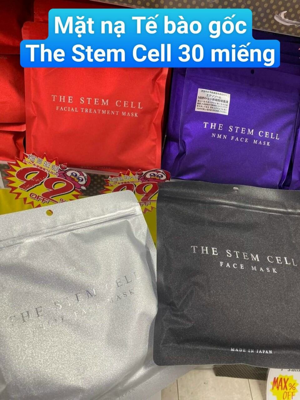 Mặt nạ tế bào gốc The Stem Cell túi 30 miếng Nội địa Nhật chính hãng