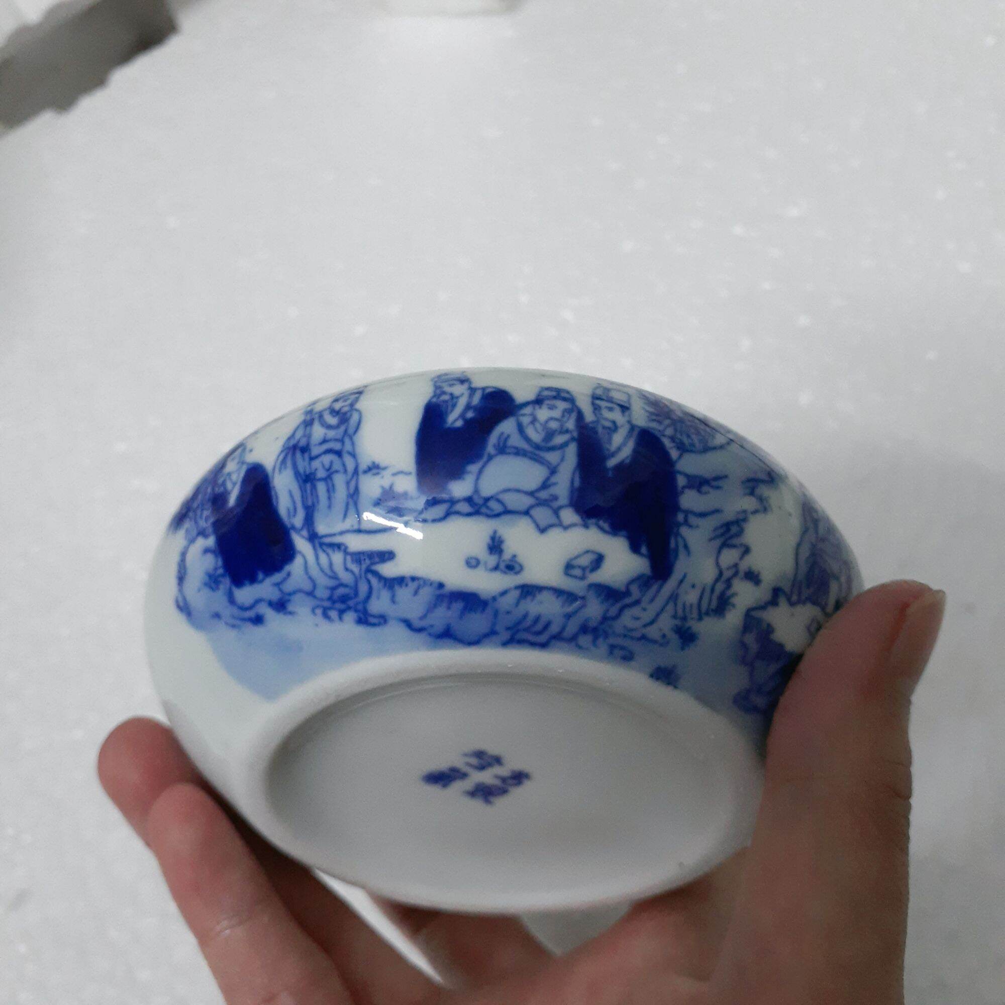 Gạt tàn men lam giả cổ hàng Bát Tràng