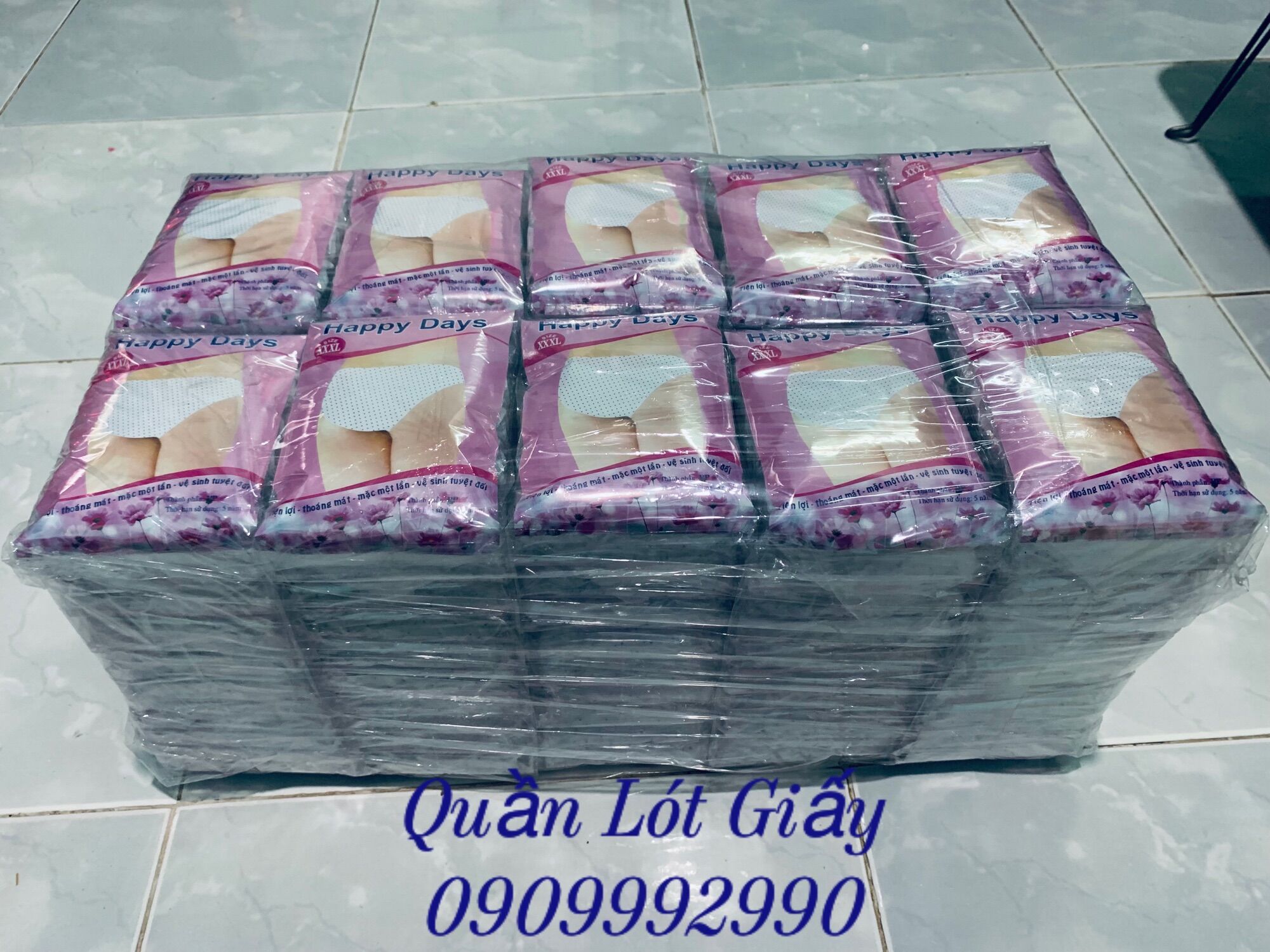 Combo 100 gói quần lót giấy sử dụng 1 lần 1 gói 5 chiếc