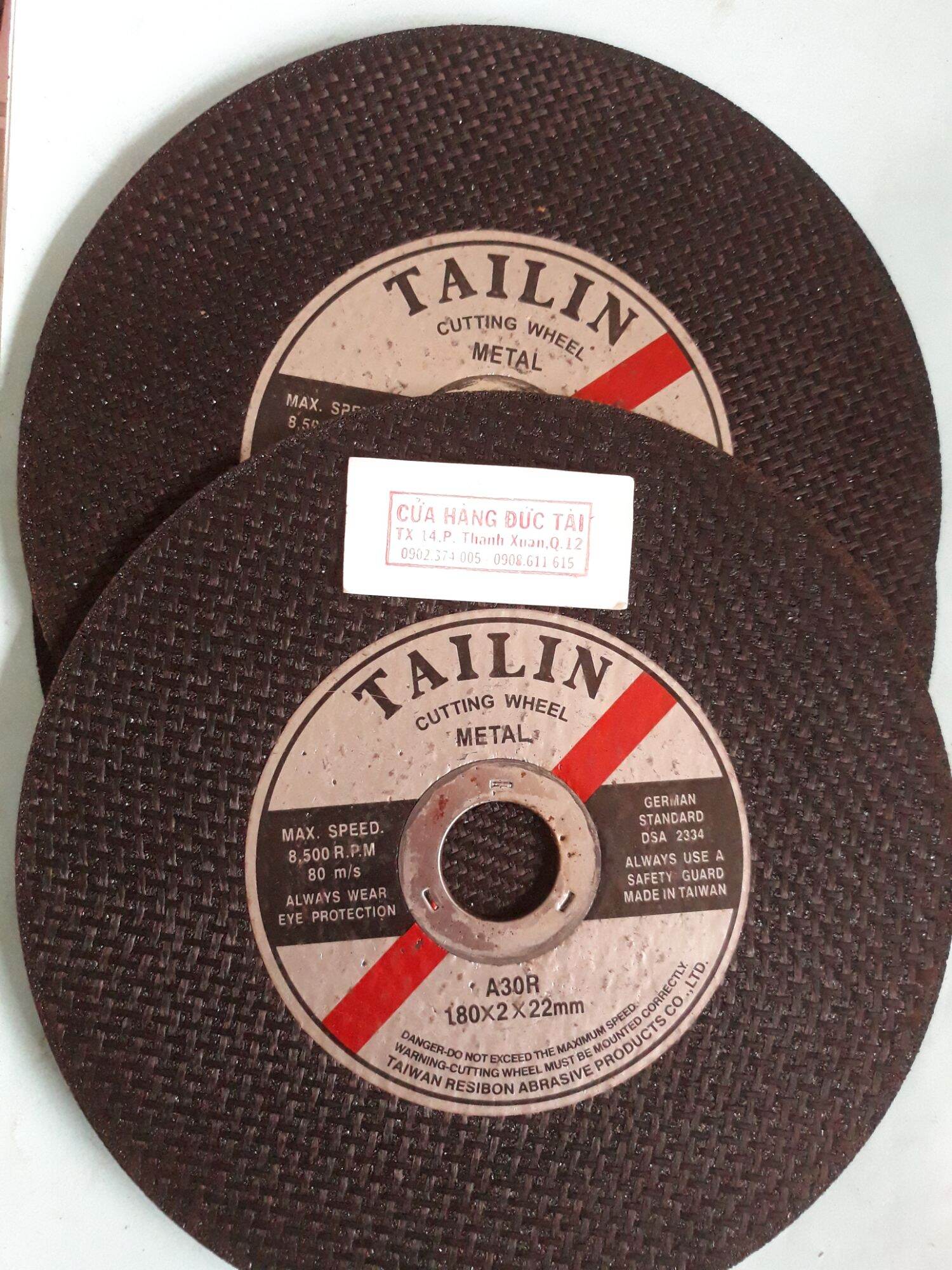 [Hcm] Iron Cutting Stone 125mm, 150mm, 180mm Tailin, 180mm Hai Duong