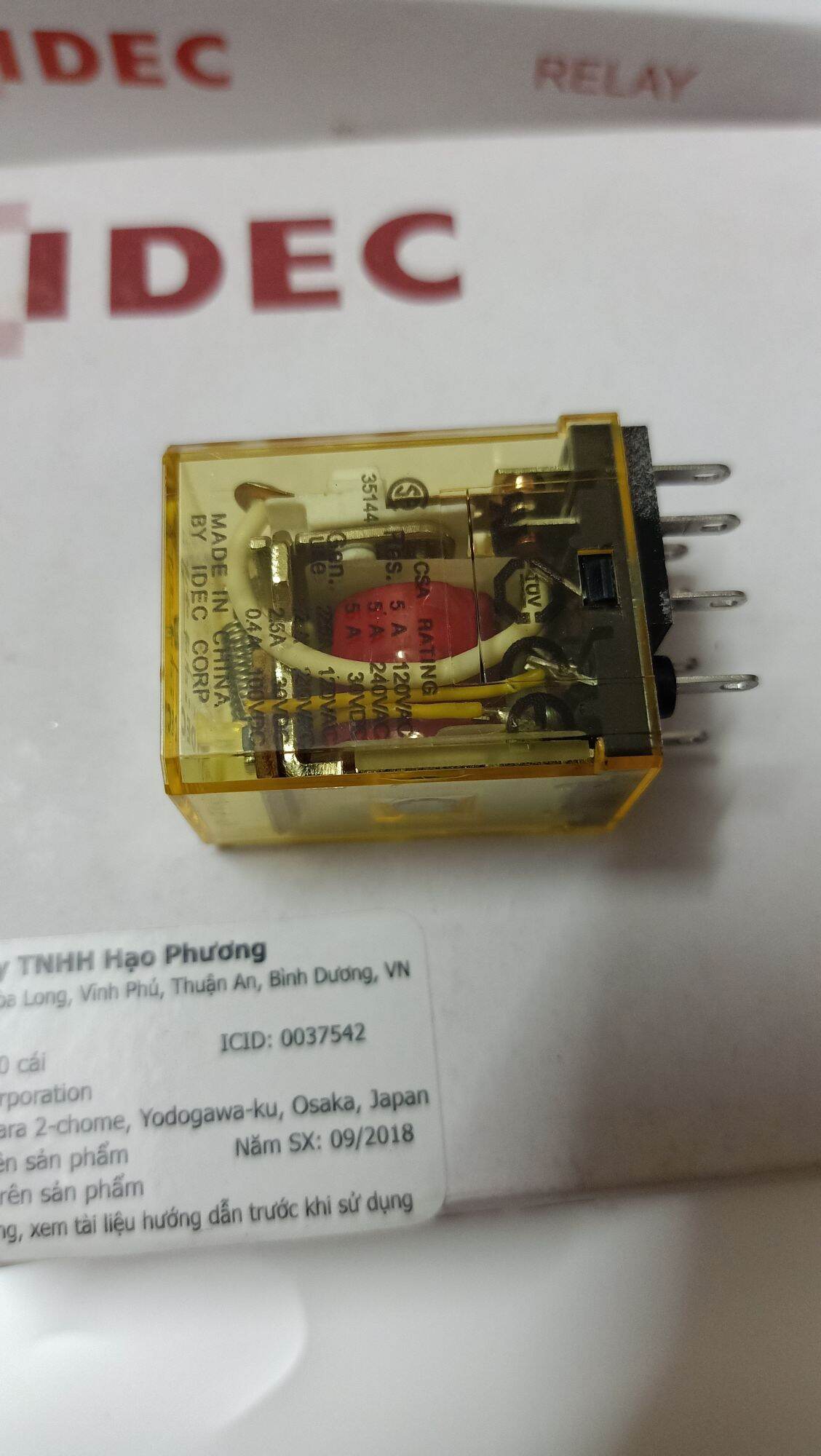 rơ le trung gian IDEC 8 chân nhỏ  RM2S-UL
