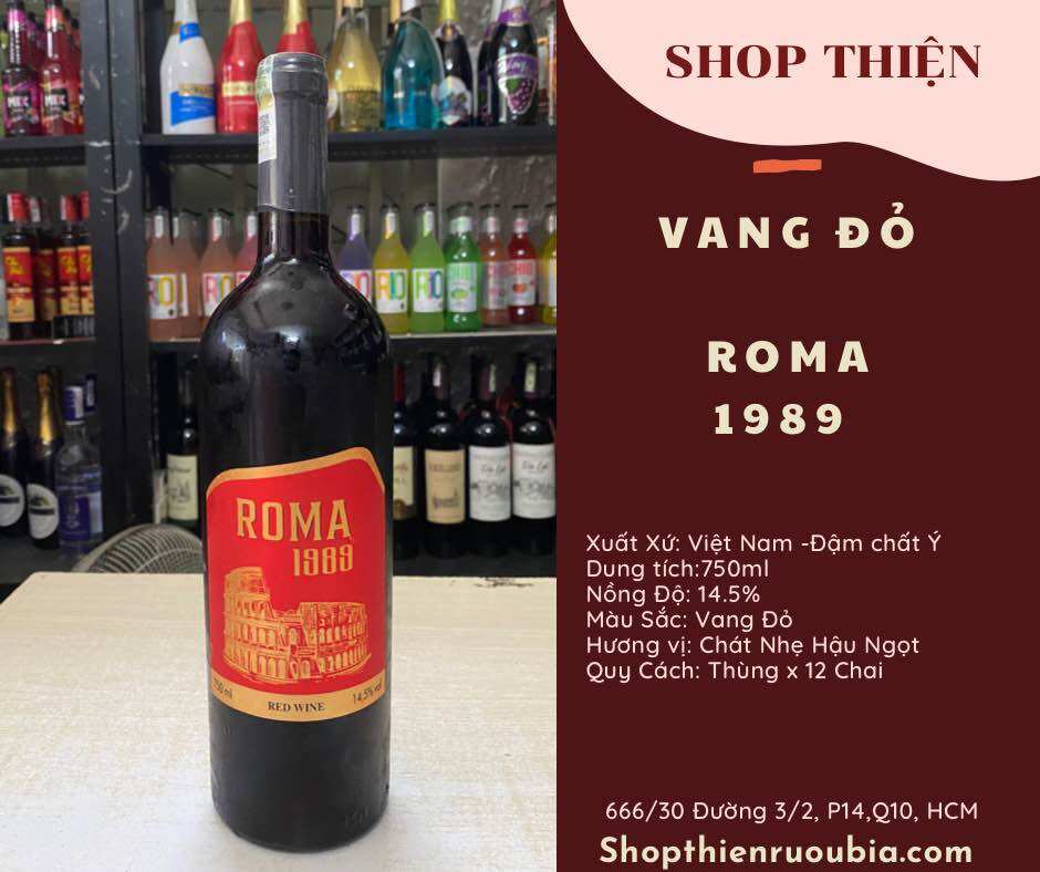 Vang Đỏ ROMA 1989 14.5% 750ml