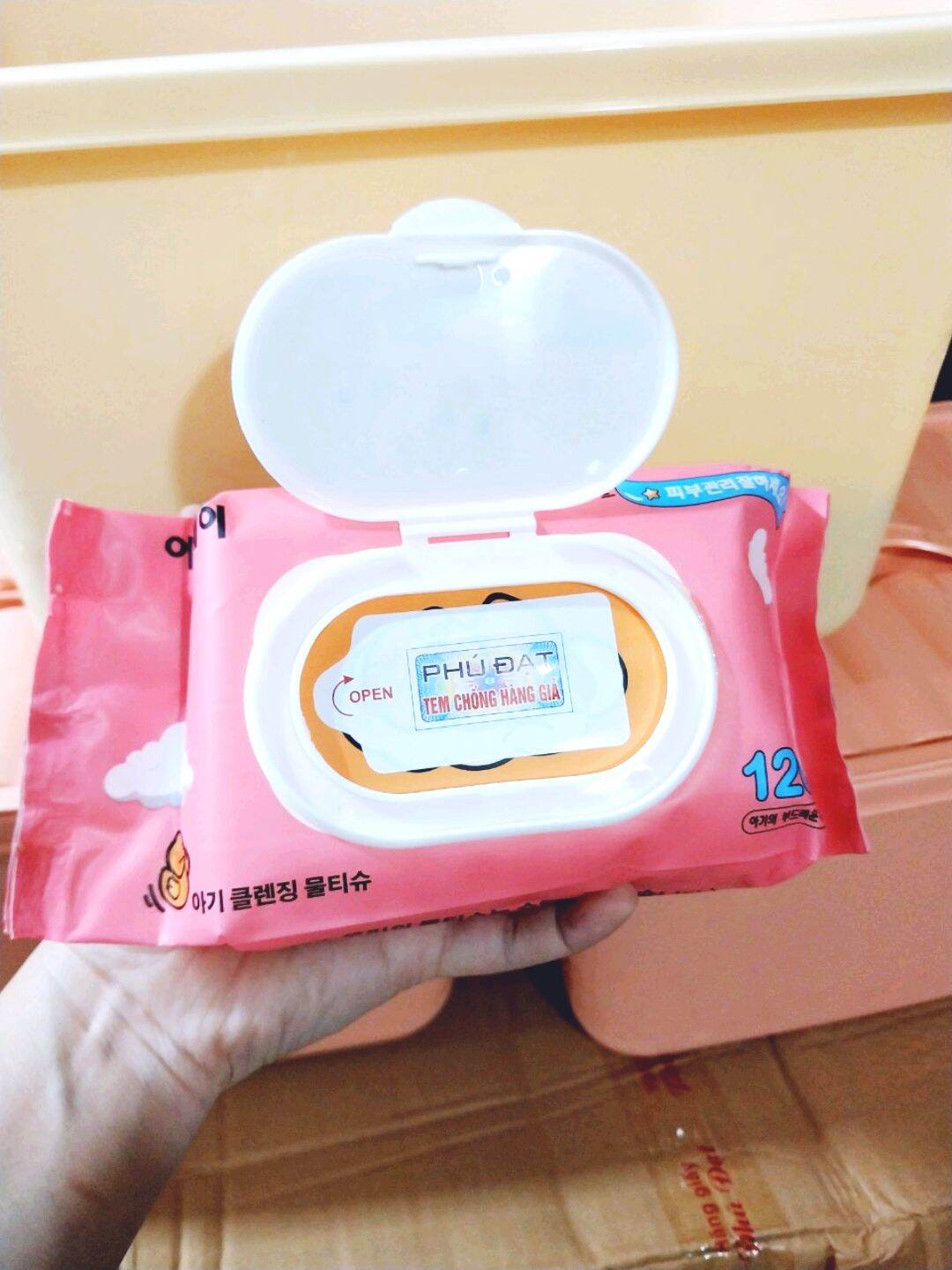 [ Tặng Thùng ] Khăn Ướt 10 Gói Phú Đạt Chính Hãng Cty.