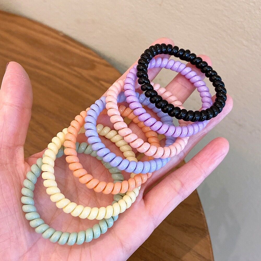 🏵️ Set 10 cột tóc Lò Xo, Mẫu Nhỏ, Siêu Co Giãn