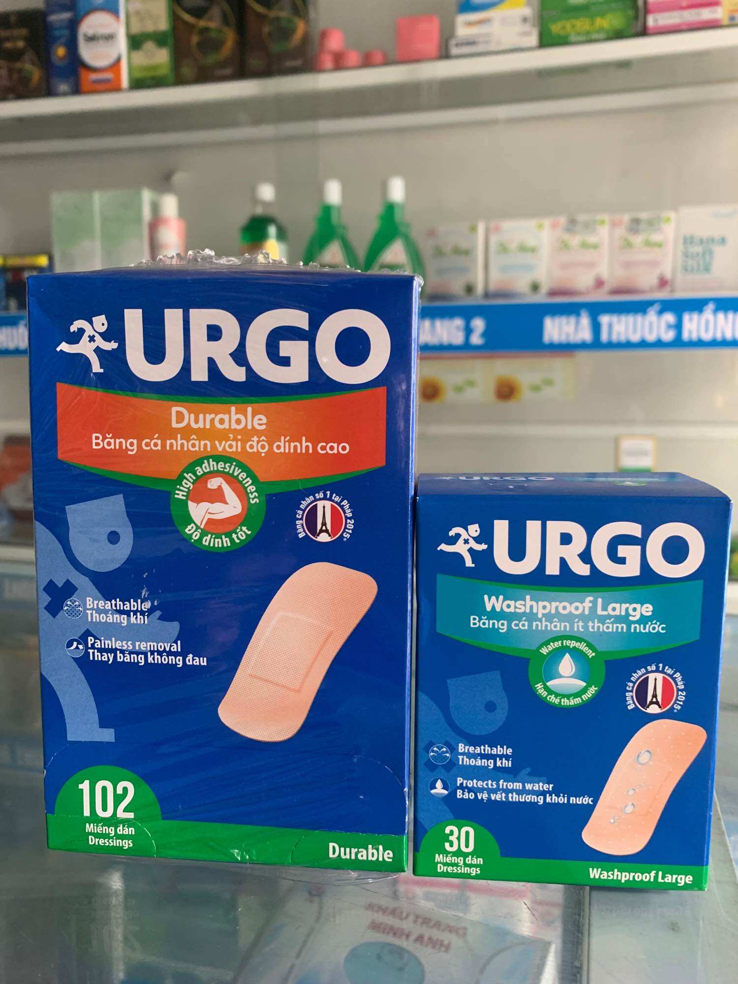 Băng cá nhân vải độ dính cao Urgo Durable