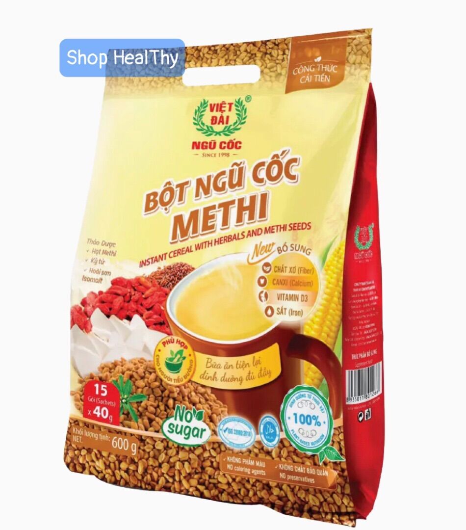 Bột ngũ cốc methi việt đài túi 600g