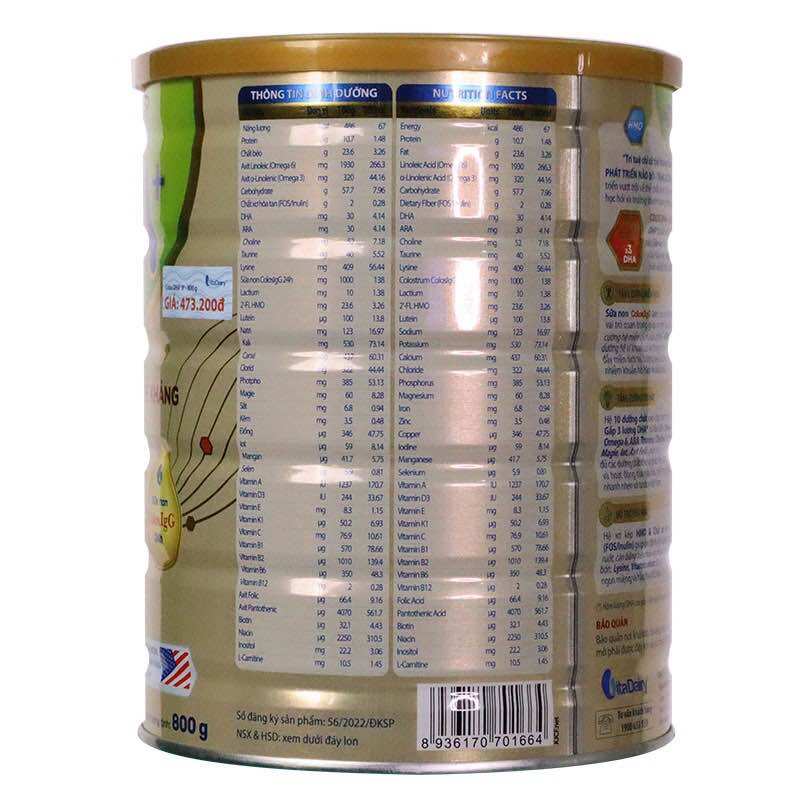 Sữa bột Colos DHA 0+ 800g