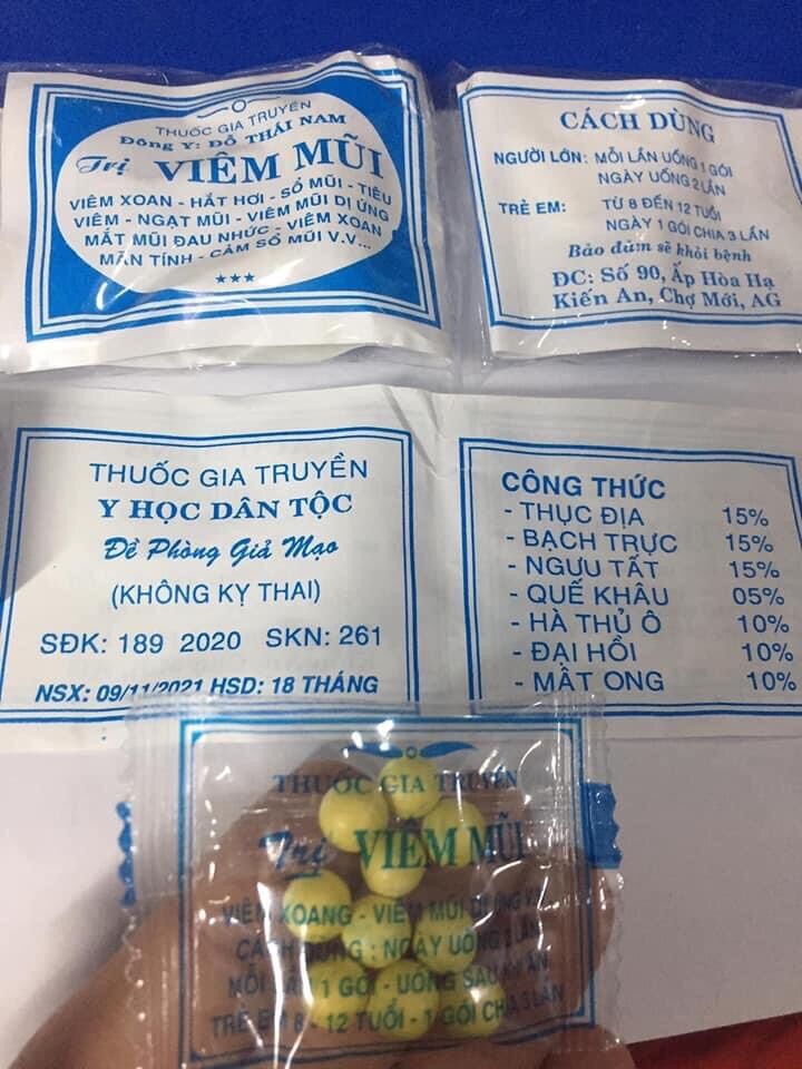 50 gói Viêm Mũi ( Chínhgốc ) Đỗ Thái Nam ( Zalo: 076. 597. 7229 )