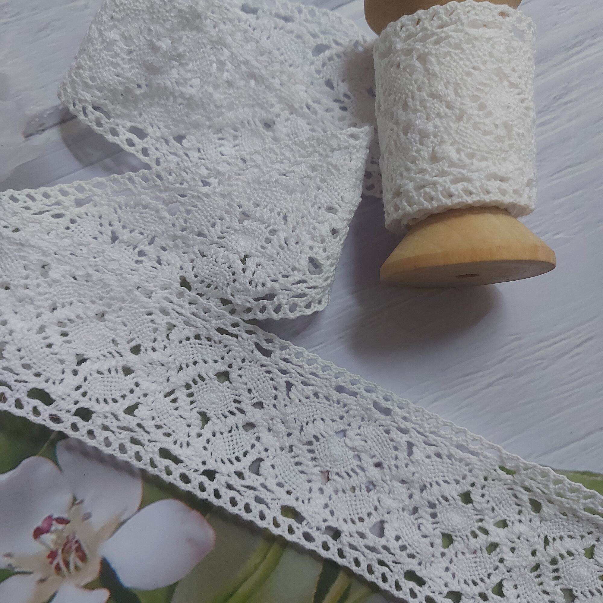 Ren cotton,phụ kiện may vá, bản rộng 4.5cm