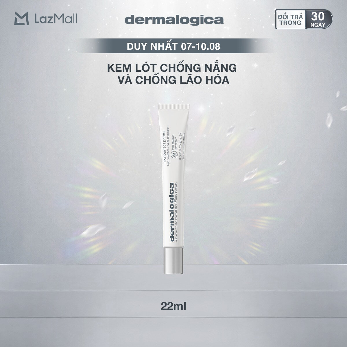 Kem lót dermalogica skin perfect primer spf30 chống nắng, tạo hiệu ứng căng mượt 22ml