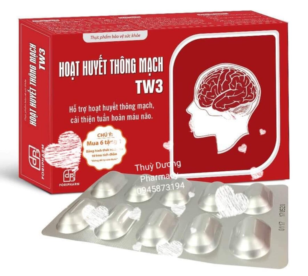 Hoạt Huyết Thông Mạch TW3 - cải thiện tuần hoàn não