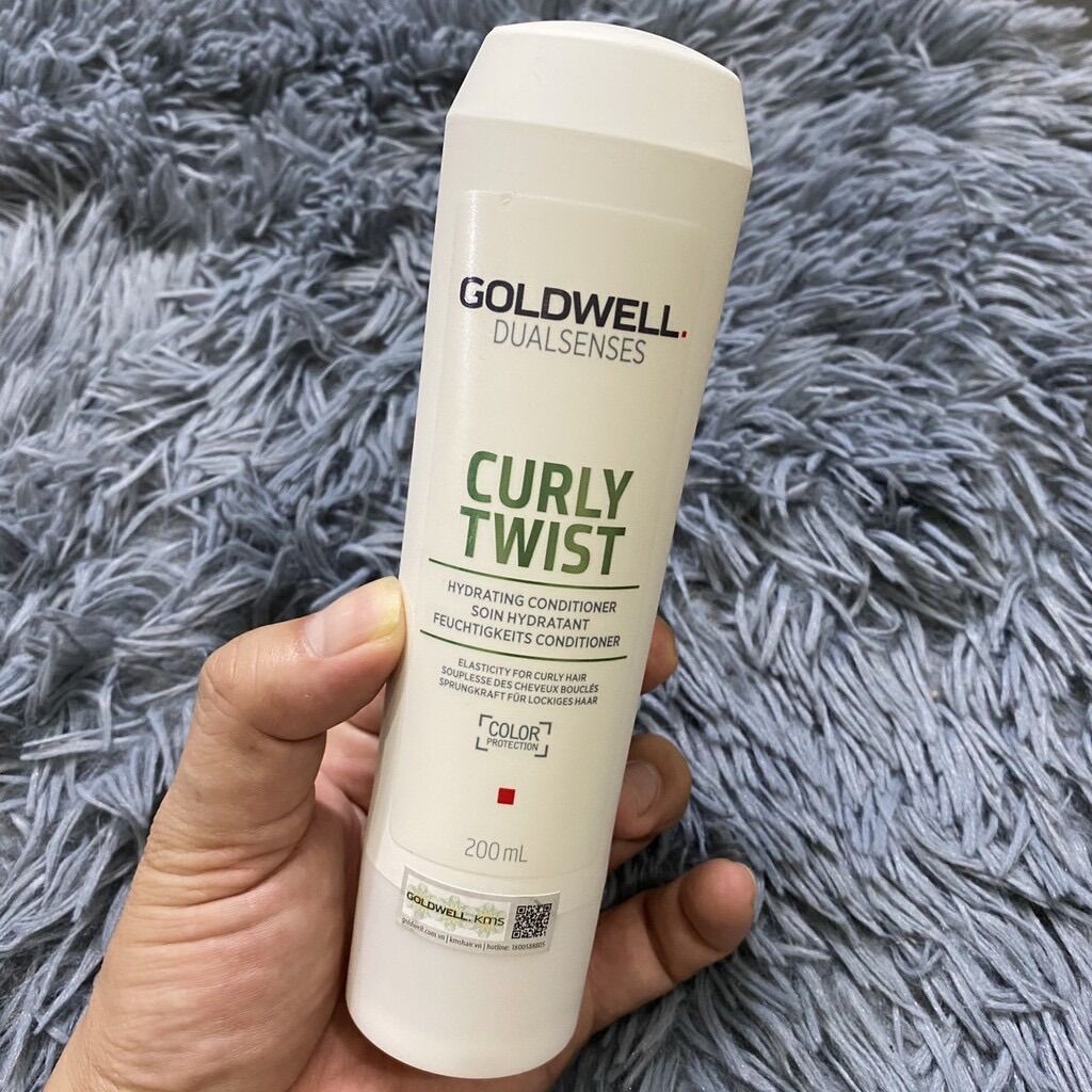 Cặp gội xả dưỡng tóc xoăn curly twist goldwell dualsenses 250ml + 200ml