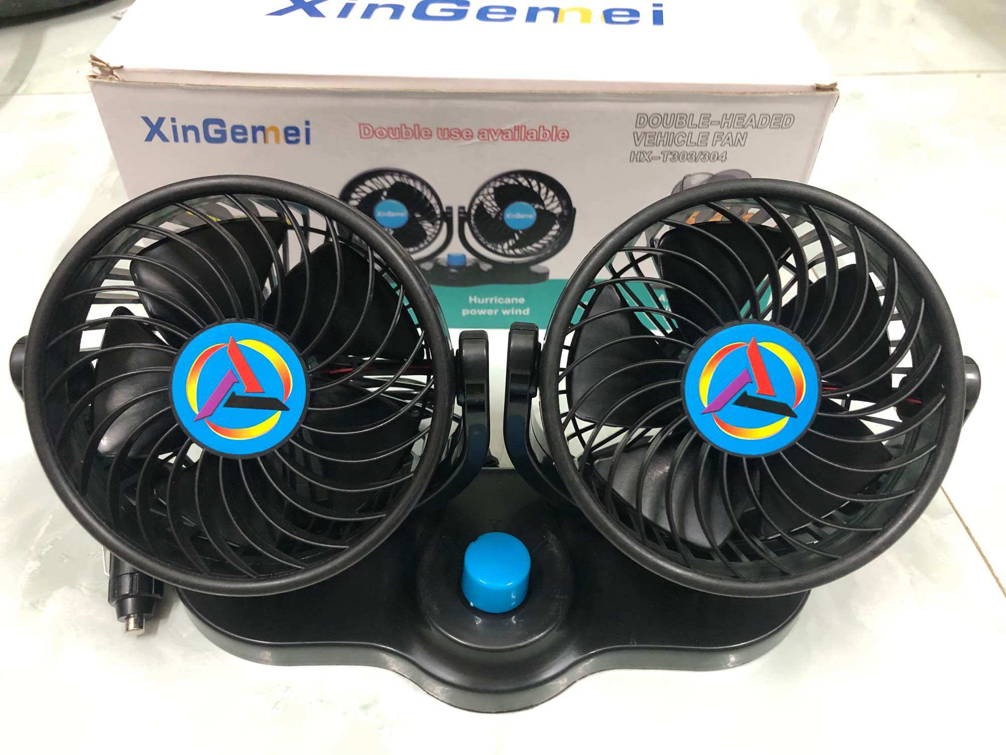 Quạt đôi DC 12 - 24 v loại to