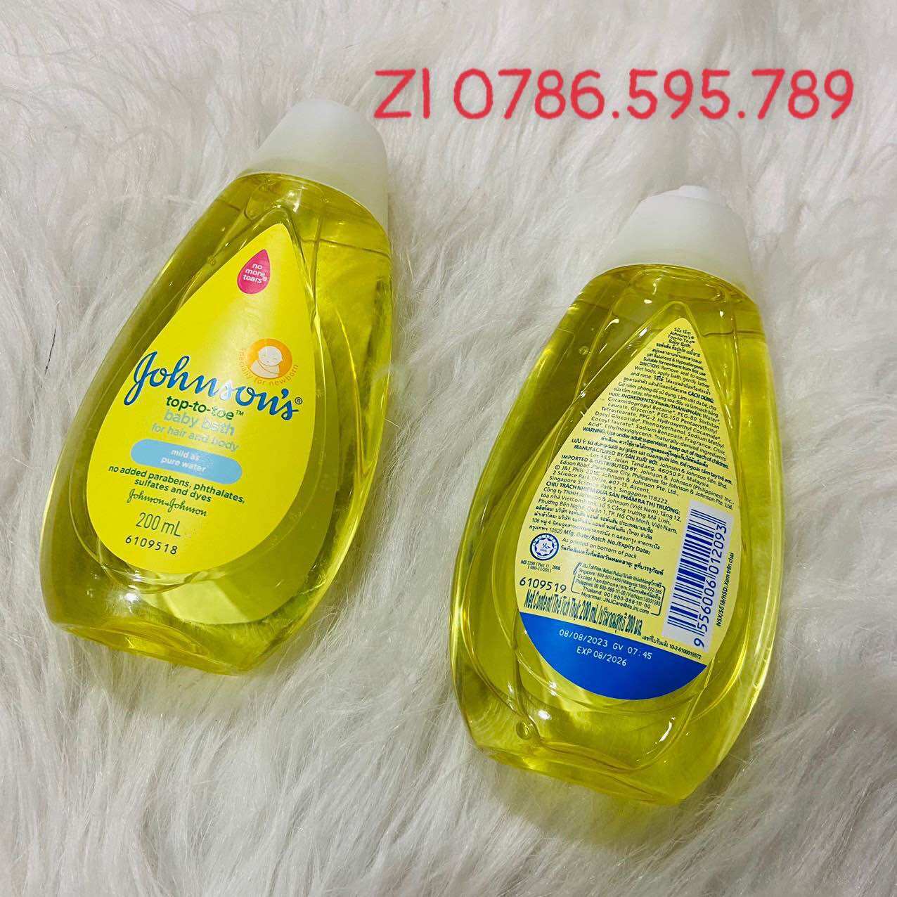Sữa tắm gội 2in1 Johnson 200ml cho bé