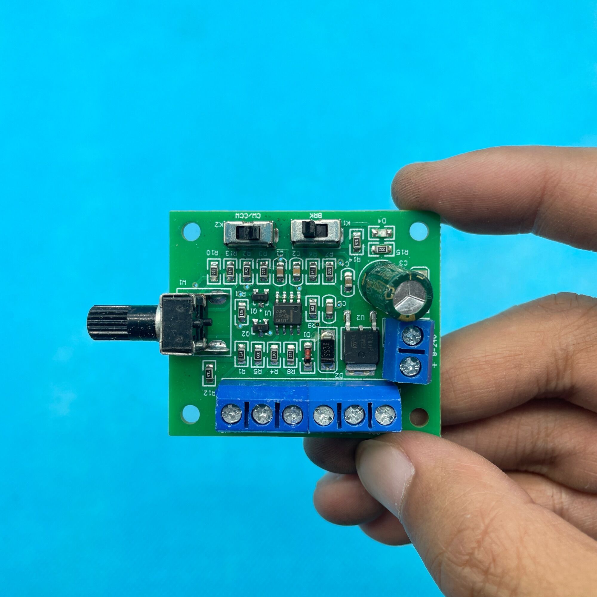 Mạch điều tốc motor BLDC chạy xung PWM 12v chế quạt