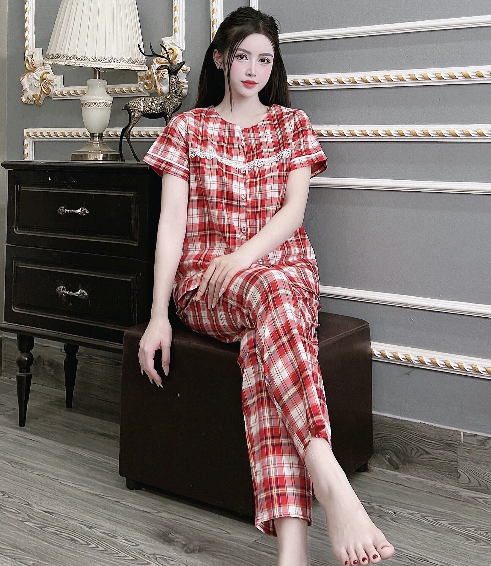Đồ bộ mặc nhà chất kate