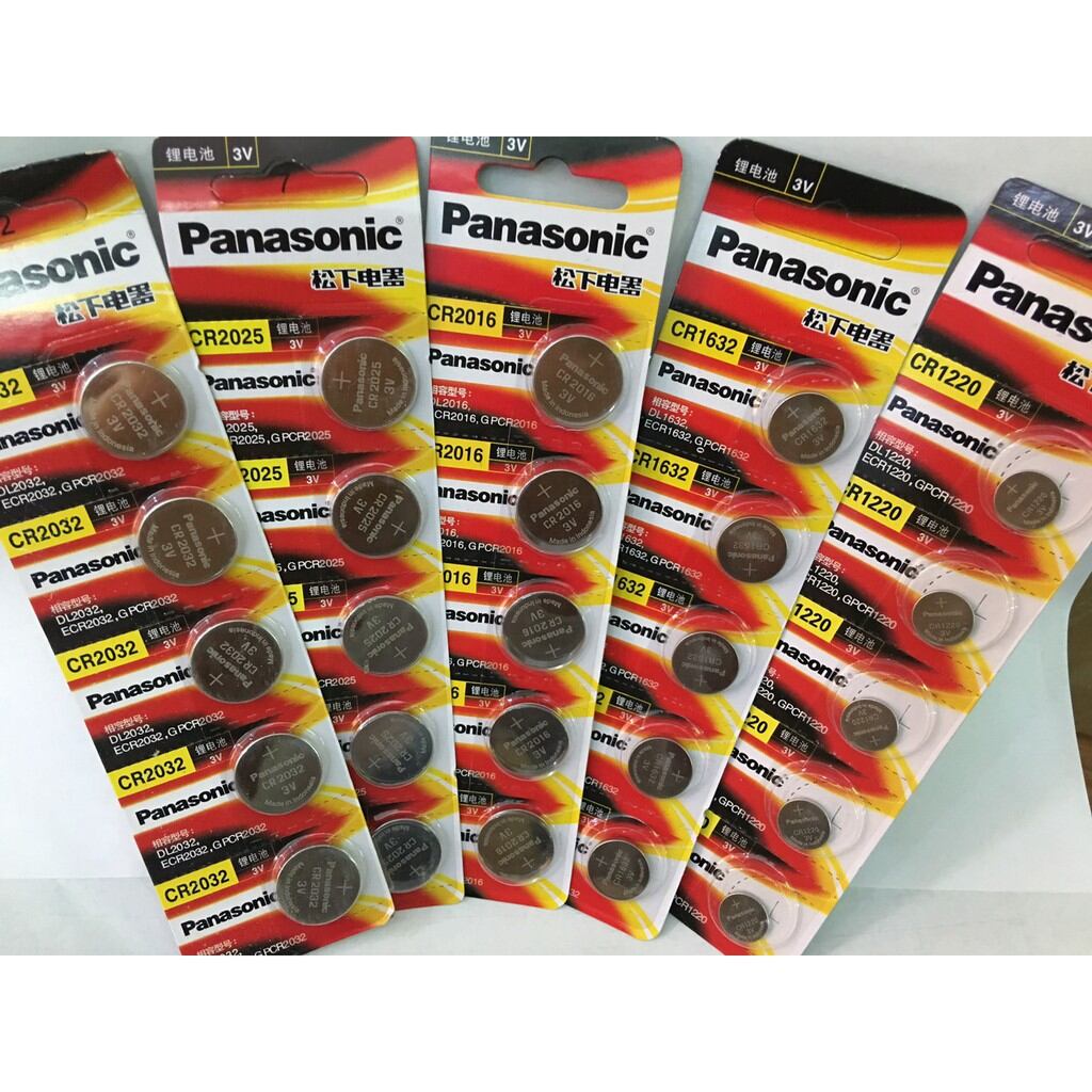 Pin Khuy Cúc Áo Panasonic CR2032 - CR2025  - CR1220(1 viên)