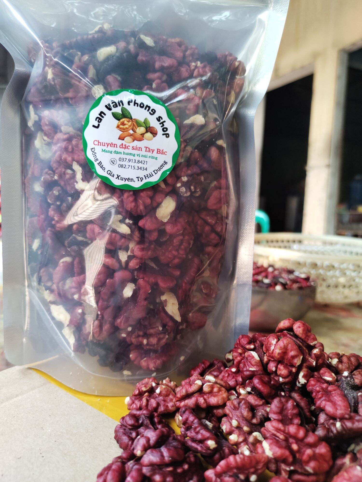 1kg Hạt óc chó đỏ nhập Mỹ