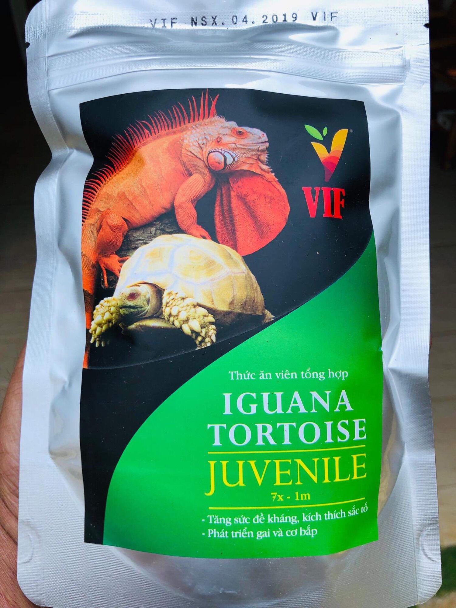 VIF thức ăn cho iguana, sulcata