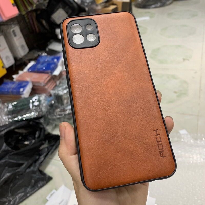Ốp Samsung A03 dẻo,vân kiểu da màu thời trang