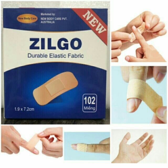 Băng keo cá nhân ZILGO 102 miếng