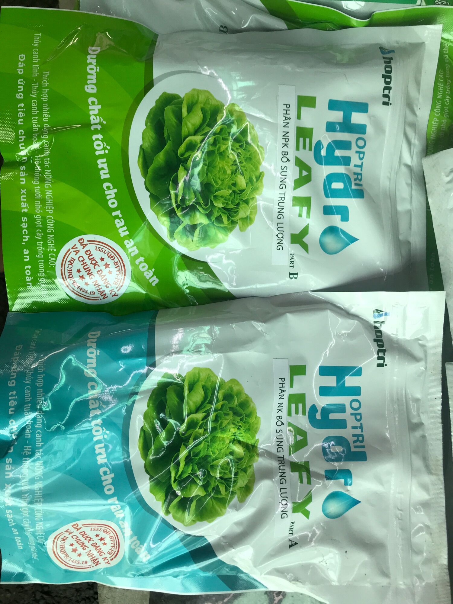 Dung dịch thuỷ canh trồng rau 1kg hydro leafy