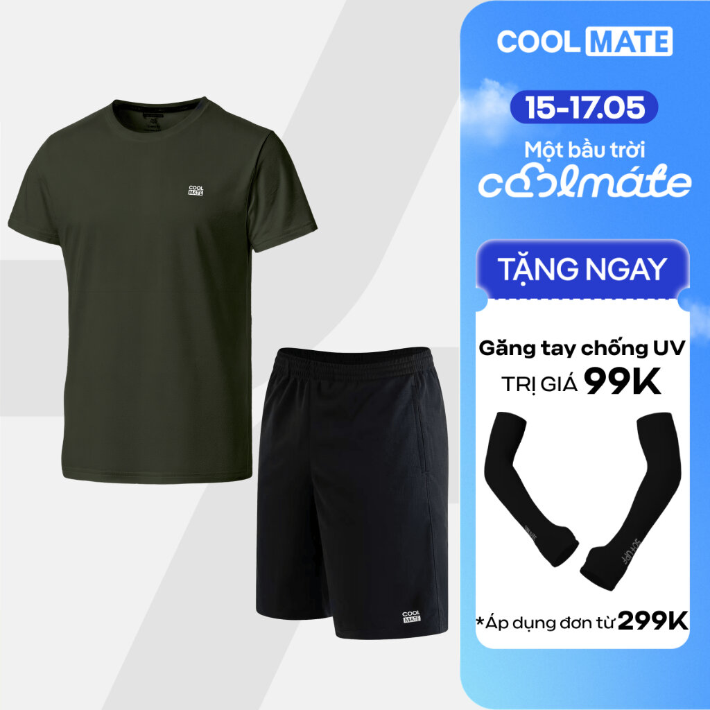 [TẶNG QUÀ ĐƠN TỪ 299K]Set bộ đồ thể thao nam Promax Pickleball, Tennis, tập Gym Áo thun và quần Thoáng khí, thoải mái, thấm hút tốt Coolmate