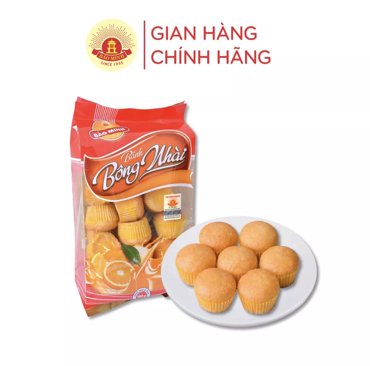 Bánh bông nhài bảo minh 180g thơm béo giàu dinh dưỡng