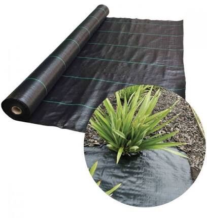 Lưới bạt trải chống cỏ loại 2mx50m chống cỏ mọc dại và thấm hút nước tốt hàng Việt Nam sản xuất độ bền 5-7 năm