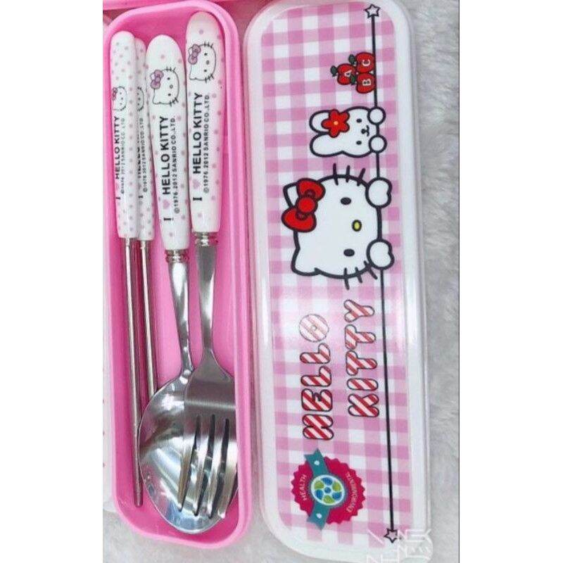 🌸SET ĐŨA MUỖNG NĨA HELLO KITTY