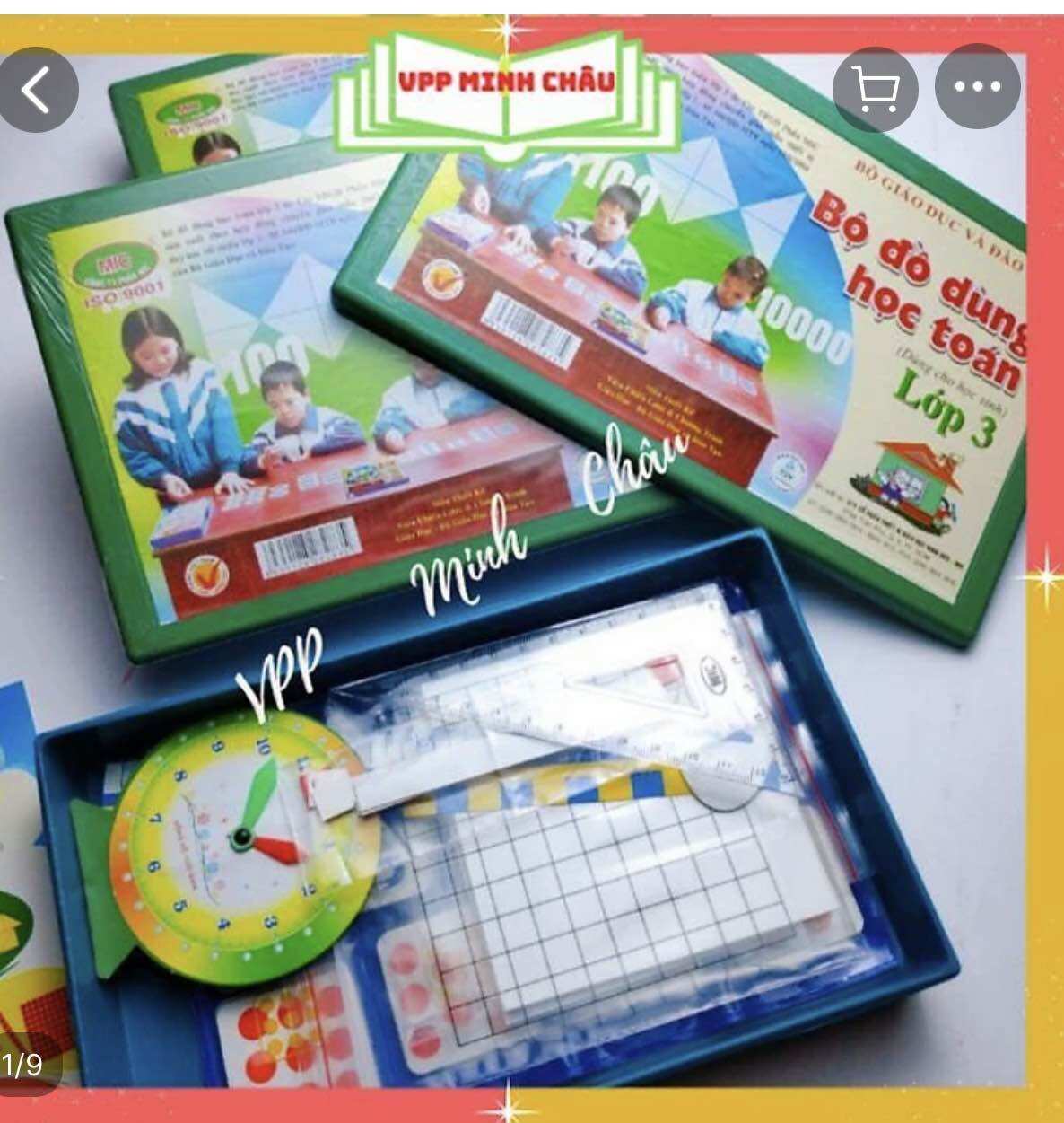 Bộ đồ dùng học toán lớp 3