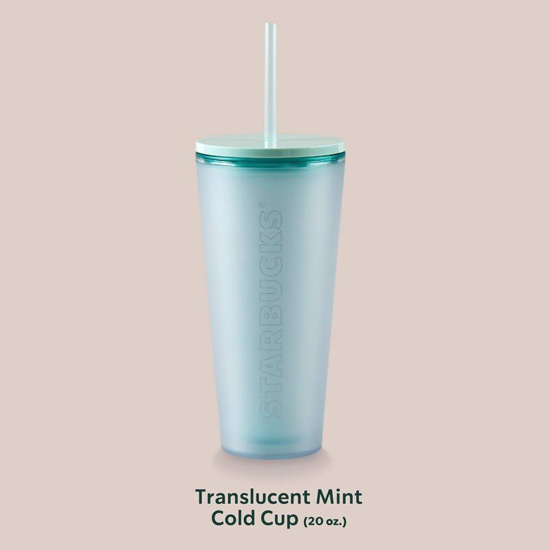 Bình nhựa starbucks translucent mint 20oz