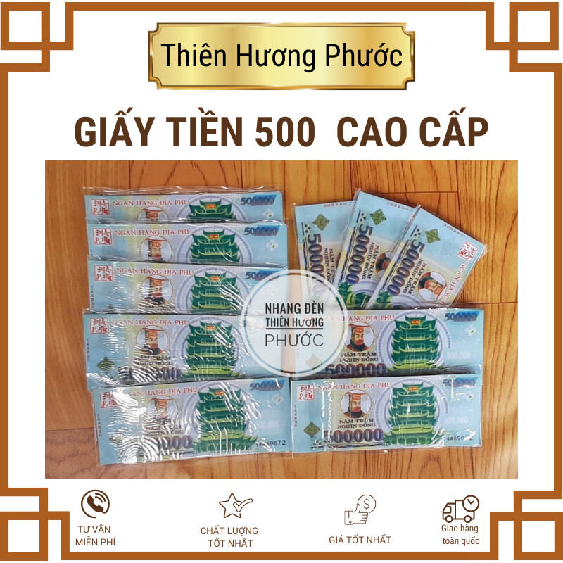 Giấy tiền vàng mã tiền âm phủ loại 500 , 200, 100, 50, 20, 10 cúng 100 ngày cúng 49 ngày cúng 21 ngày cúng đám giỗ xấp 100g cao cấp