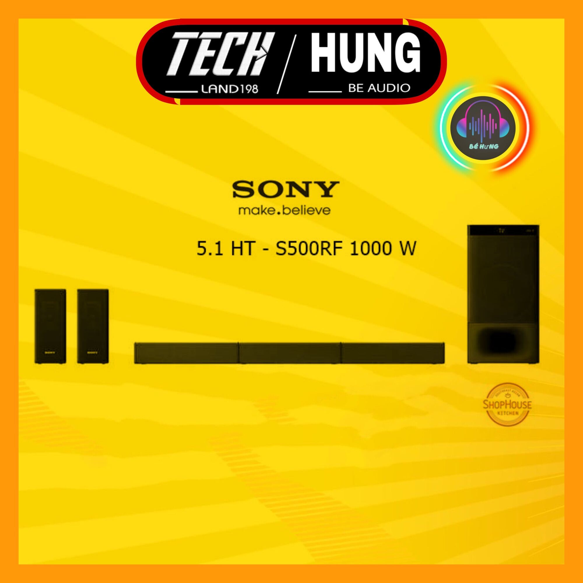 Dàn âm thanh Soundbar Sony 5.1 HT-S500RF hàng cao cấp chính hãng