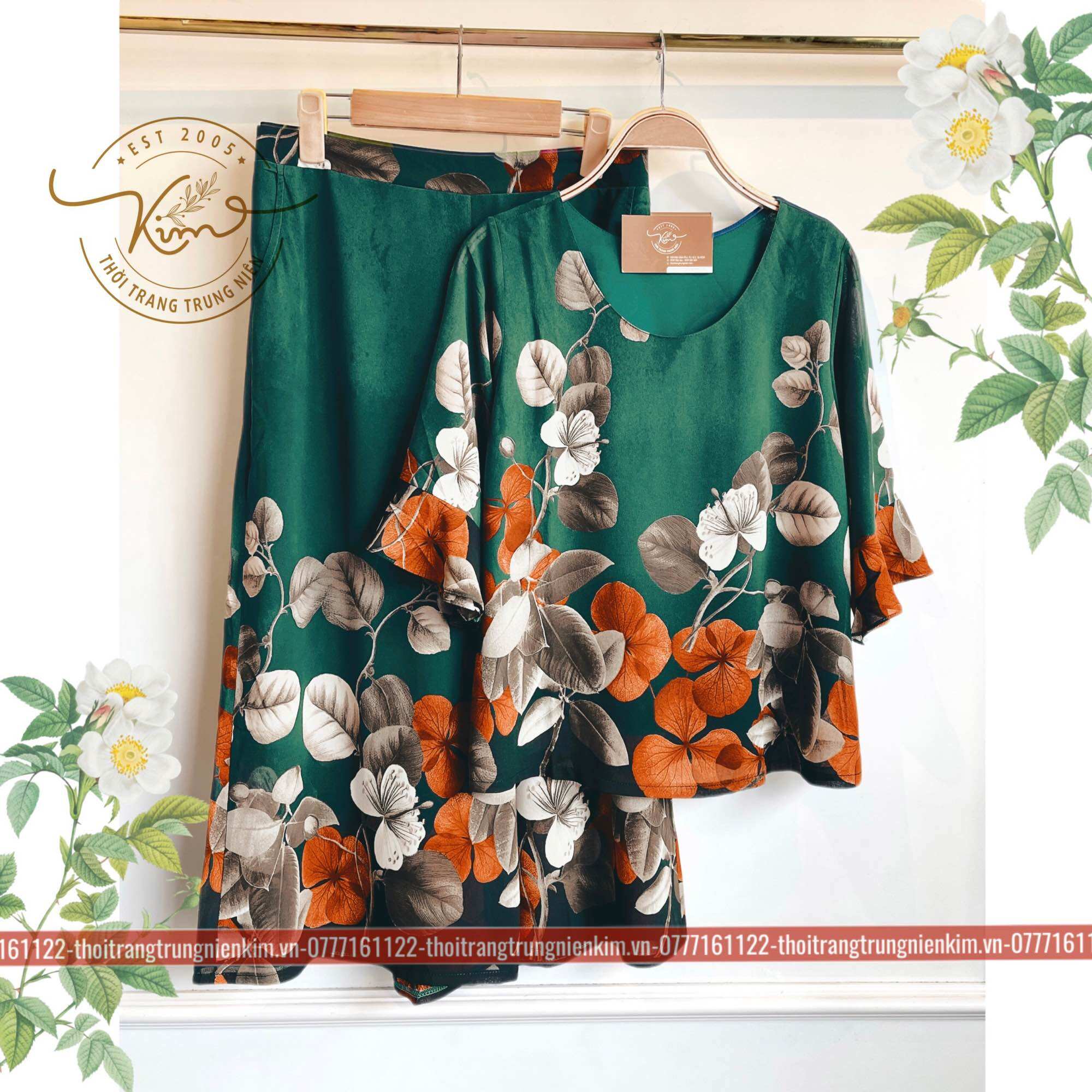 Set bộ voan trung niên sang trọng