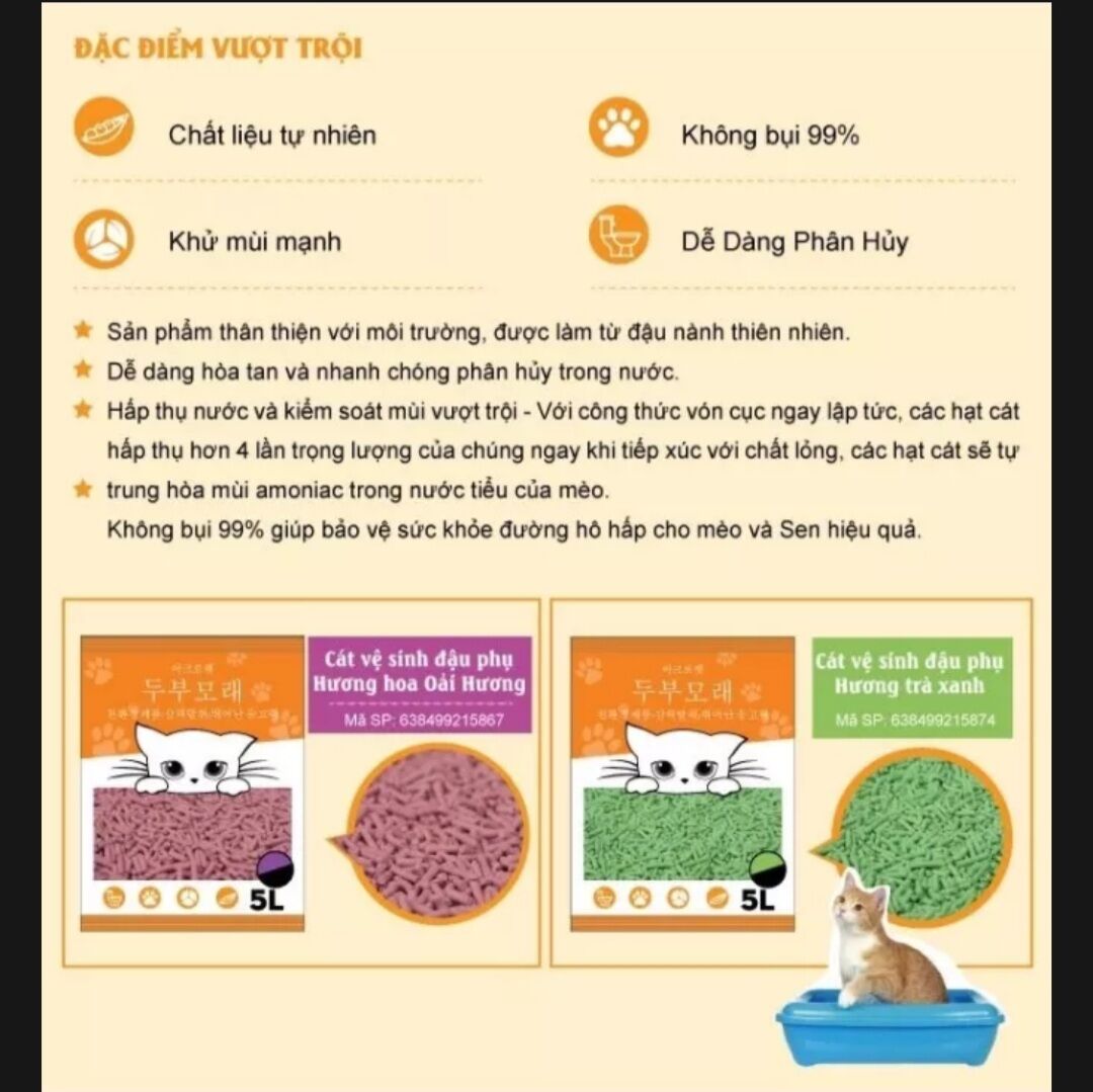 Cát đậu nành Acro Pet 5L