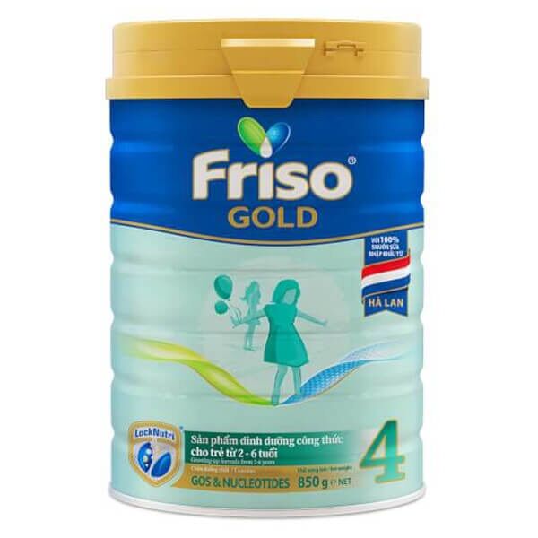 Sữa bột friso gold 4 850g chính hãng