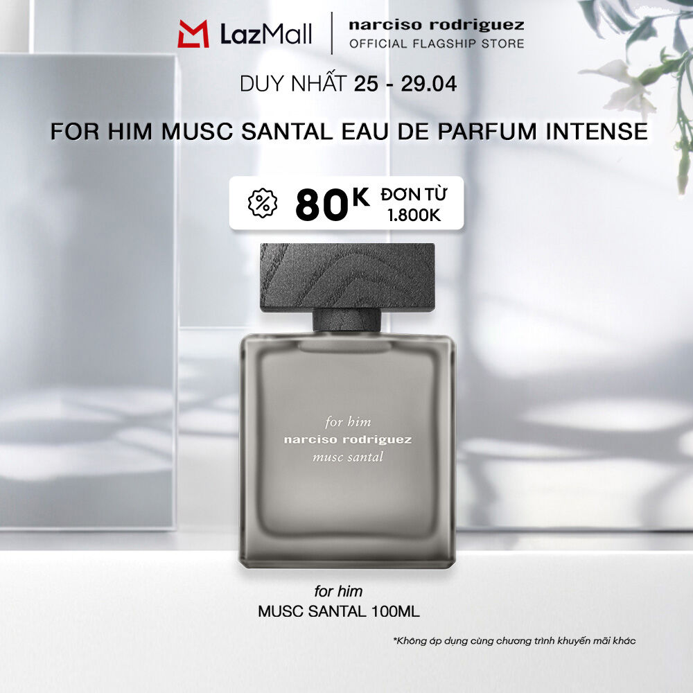Nước Hoa nam Narciso Rodriguez For Him Musc Santal Eau de parfum Intense 100ml