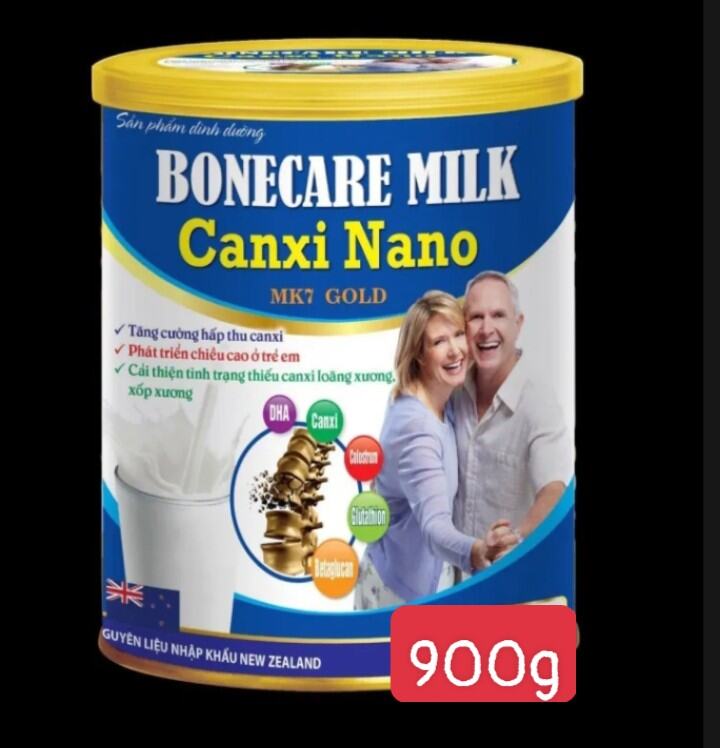 Sữa non Bonecare milk canxi nano 900g cung cấp dinh dưỡng giúp phát triển